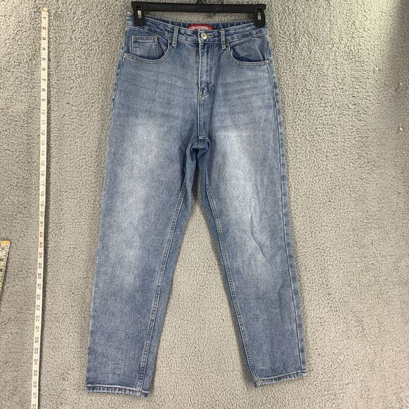 Y2K Baggy Jeans Union Bay Womens High Waist Straight Jrs 5 Vtg 90s Cotton - Picture 14 of 15